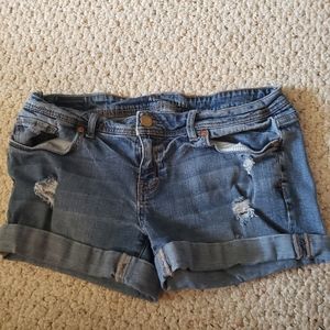 Denim shorts
